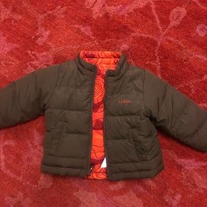 LL Bean reversible puffer jacket